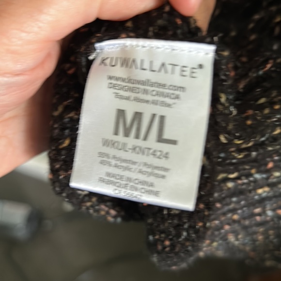 Kuwallatee Confetti cowl neck sweater M/L - Picture 7 of 7